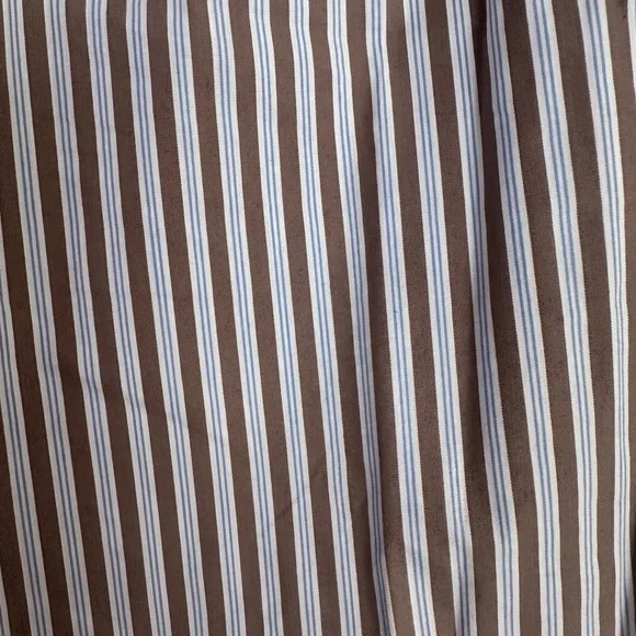 Zara Brown and White Striped Vest and Pants Set - Picture 3 of 6